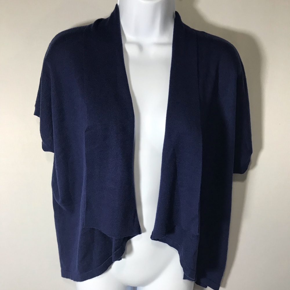 Loft Cardigan/Cover over Size Small Blue